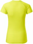 Dámské triko na sport, neonová žlutá