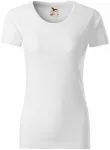 Dámské triko, strukturovaná organická bavlna, bílá