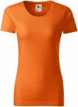Dámské triko, strukturovaná organická bavlna, oranžová