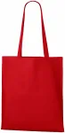 Levná bavlněná nákupní taška, červená