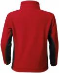 Levná dětská fleecová bunda kontrastní, červená
