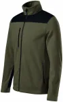 Levná hřejivá unisex fleecová bunda, military