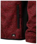 Levná pánská bunda volnočasová, červeno-černá