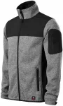 Levná pánská bunda volnočasová, světla knit gray