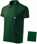 Levná pánská elegantní polokošile, láhvovězelená