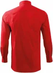 Levná pánská košile s dlouhým rukávem, červená