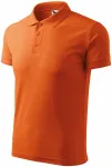 Levná pánská volná polokošile, oranžová