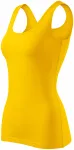 Levné dámské tílko, žlutá