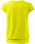 Levné dámské trendové tričko, citrónová