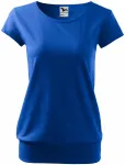 Levné dámské trendové tričko, kráľovská modrá