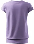 Levné dámské trendové tričko, levandulová