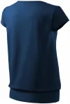 Levné dámské trendové tričko, půlnoční modrá
