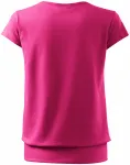 Levné dámské trendové tričko, purpurová
