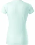 Levné dámské triko jednoduché, ledová zelená