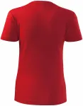 Levné dámské triko klasické, červená