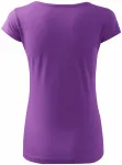 Levné dámské triko s velmi krátkým rukávem, fialová