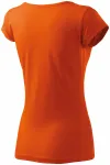 Levné dámské triko s velmi krátkým rukávem, oranžová