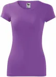 Levné dámské triko zúžené, fialová