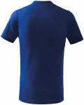 Levné dětské tričko jednoduché, kráľovská modrá