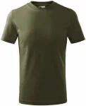 Levné dětské tričko jednoduché, military