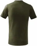 Levné dětské tričko jednoduché, military