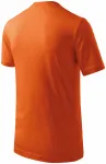 Levné dětské tričko jednoduché, oranžová