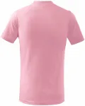 Levné dětské tričko jednoduché, růžová