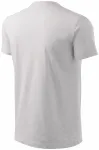 Levné dětské tričko jednoduché, světlešedý melír