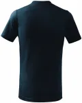 Levné dětské tričko jednoduché, tmavomodrá