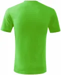 Levné dětské tričko klasické, jablkově zelená