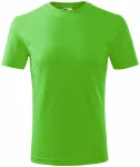 Levné dětské tričko klasické, jablkově zelená