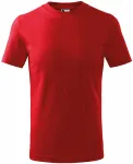 Levné dětské tričko klasické, červená