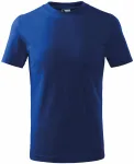 Levné dětské tričko klasické, kráľovská modrá
