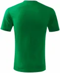 Levné dětské tričko klasické, trávově zelená