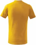 Levné dětské tričko klasické, žlutá