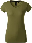 Levné exkluzivní dámské tričko, avokádová