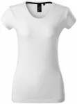 Levné exkluzivní dámské tričko, bílá