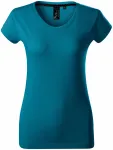 Levné exkluzivní dámské tričko, petrol blue