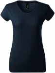 Levné exkluzivní dámské tričko, tmavomodrá