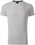 Levné exkluzivní pánské tričko, stříbrná šedá