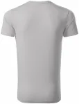 Levné exkluzivní pánské tričko, stříbrná šedá