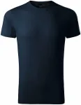 Levné exkluzivní pánské tričko, tmavomodrá