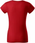 Levné odolné dámské tričko, červená