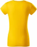Levné odolné dámské tričko tlustší, žlutá