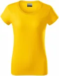 Levné odolné dámské tričko tlustší, žlutá