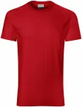 Levné odolné pánské tričko, červená