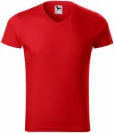 Levné pánské přiléhavé tričko, červená