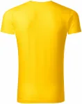 Levné pánské přiléhavé tričko, žlutá