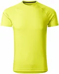 Levné pánské sportovní tričko, neonová žlutá