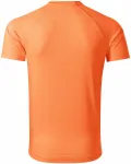 Levné pánské sportovní tričko, neonová mandarinková